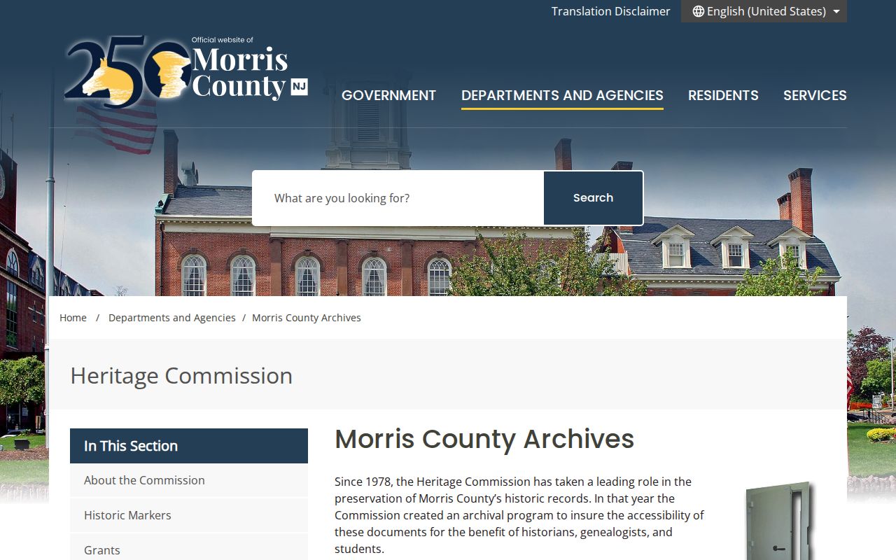 Randolph city directory companion records at the Morris County Archives