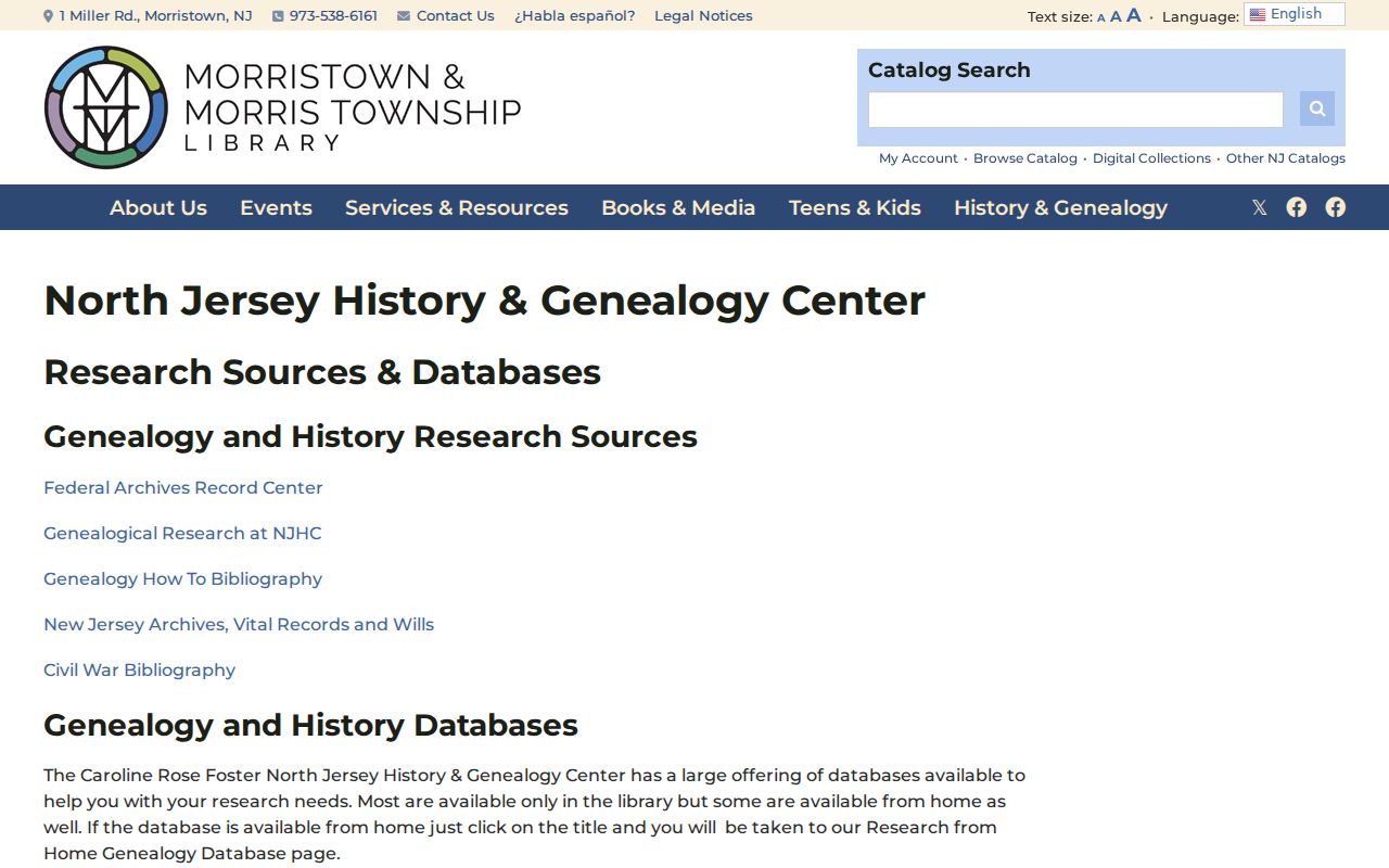 Randolph city directory holdings at the North Jersey History and Genealogy Center