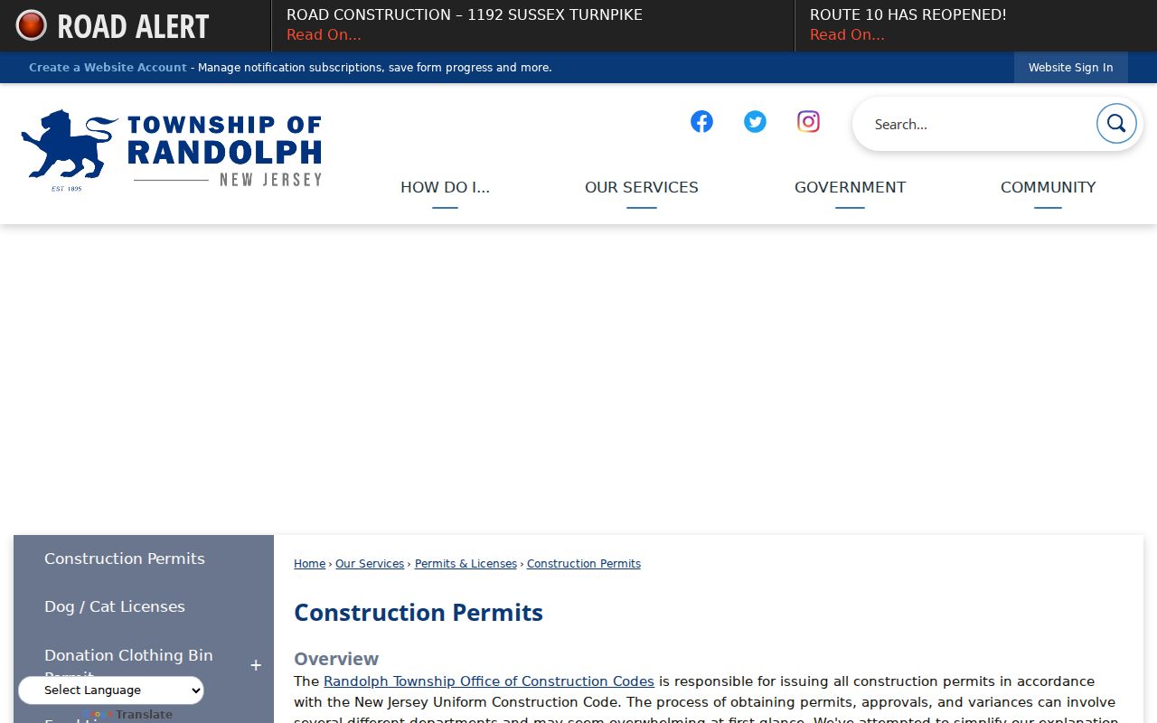 Randolph neighbors parcel context from the Randolph construction permits source